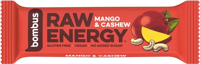 Bombus Raw Energy Mango & Cashew 50 g Raw tyčinka