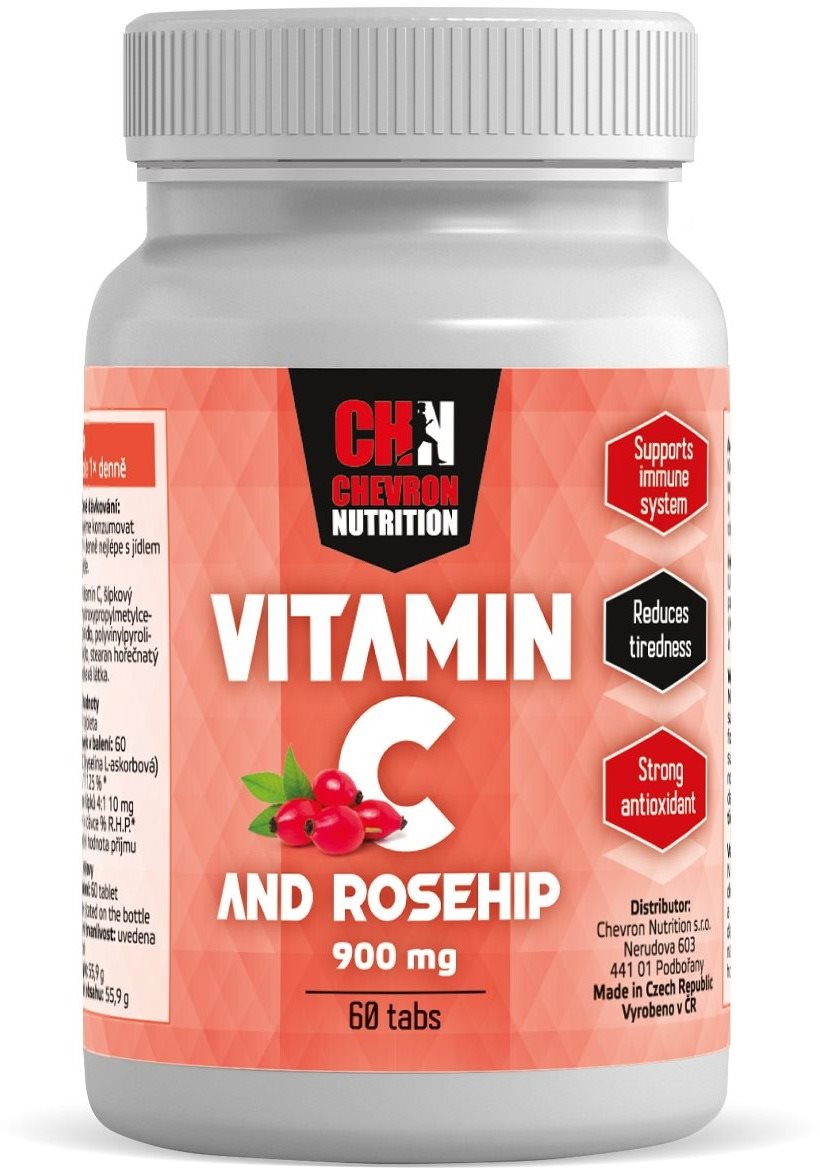 Chevron Nutrition Vitamin C & Šípek 900 mg 60 tablet Vitamín C