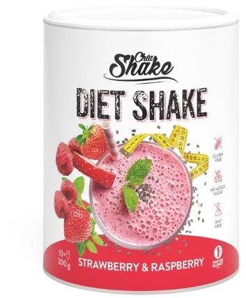 Chia Shake Dietní koktejl 10 jídel, Jahoda a malina Nápoj