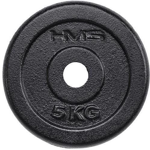 Černý litinový kotouč HMS 5 kg Závaží na činky