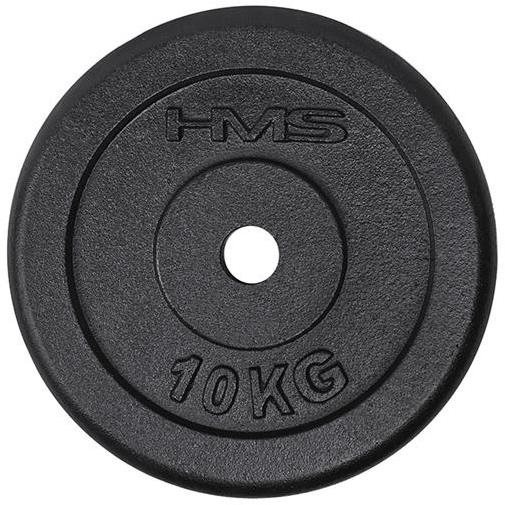 Černý litinový kotouč HMS 10 kg Závaží na činky