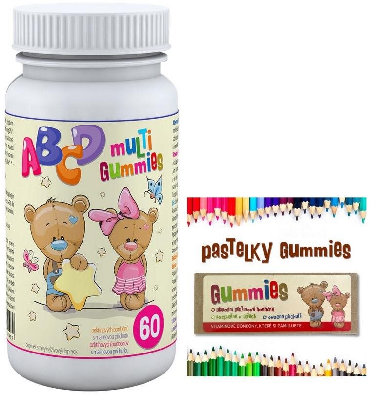 Gummies ABCD Multi Gummies 60 pektinových bonbónů Multivitamín