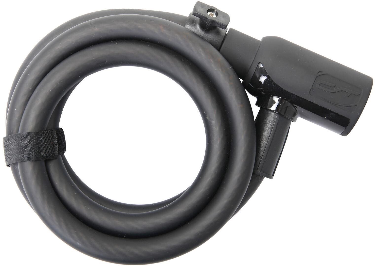 CT-Coil. Cab. Lock Powerloc 15 mm × 185 cm black Zámok na bicykel