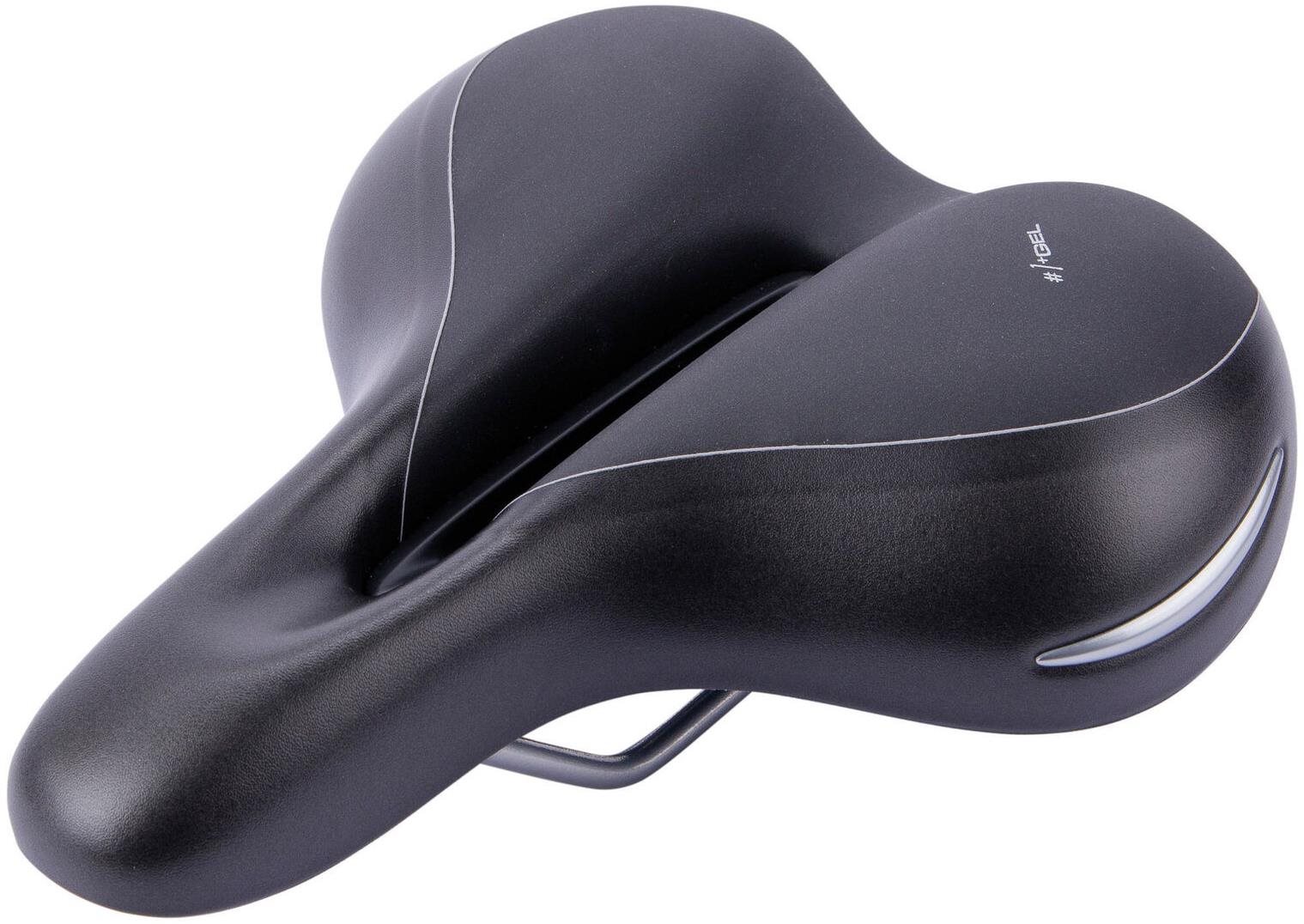 CT- Saddle Elliptic+ Trekking Lady Black/silver Sedlo