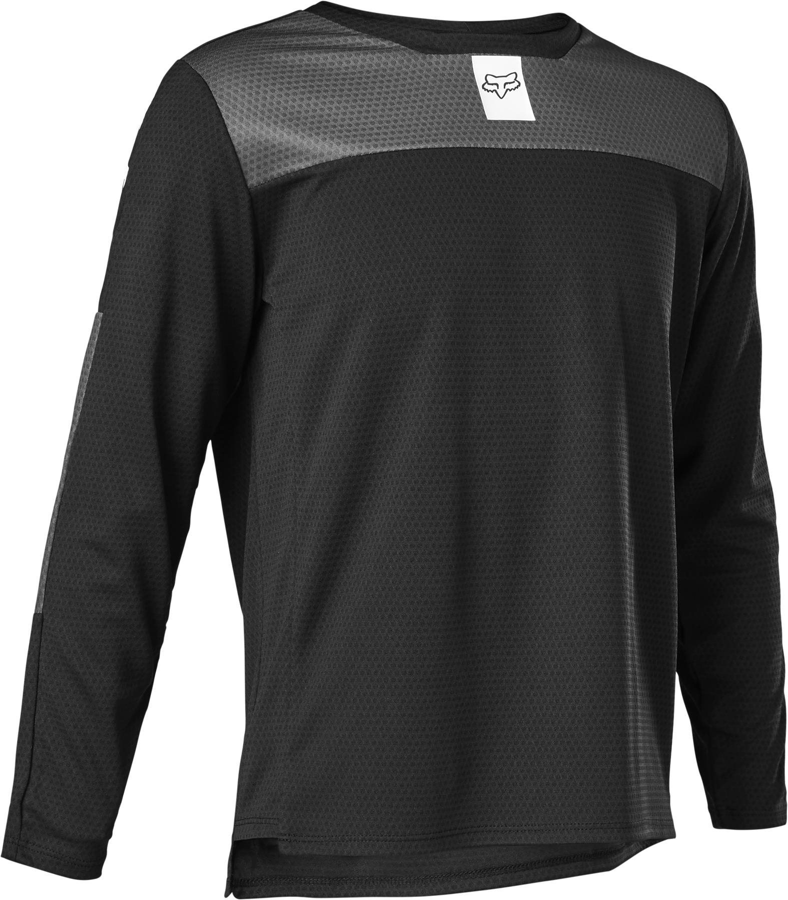 Fox Yth Defend Ls Jersey Black YXL Cyklodres