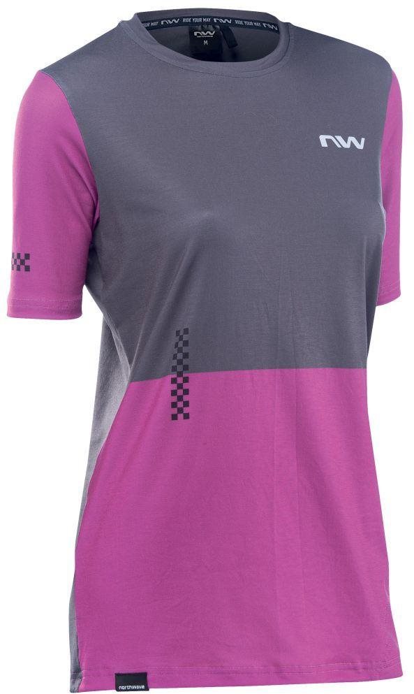 Northwave Xtrail 2 Woman Jersey Short Sleeve Dark Grey/Pink XS...