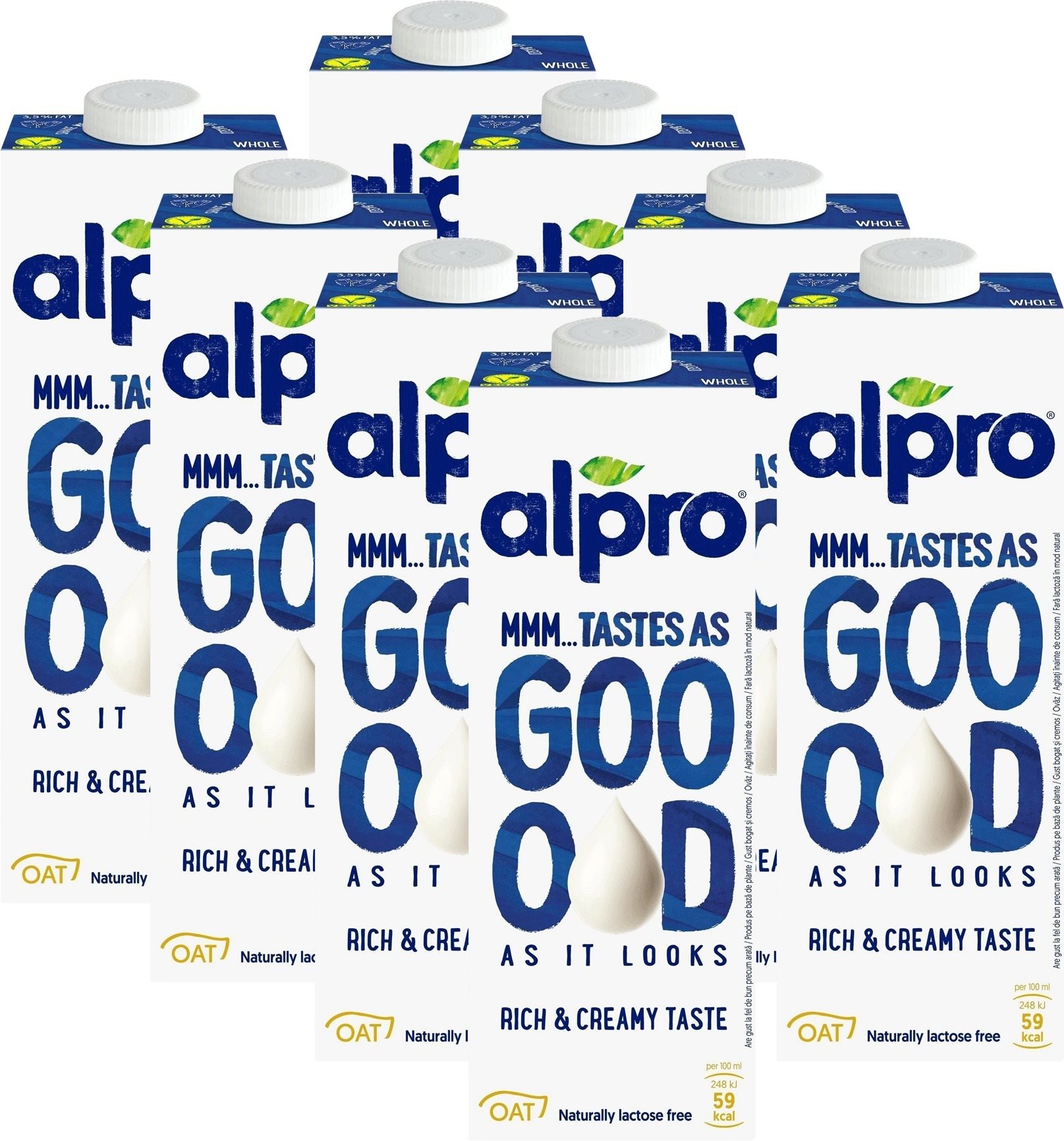 Alpro TASTES AS GOOD – Rich & Creamy 3,5% 8x1l zabital Növény-alapú...