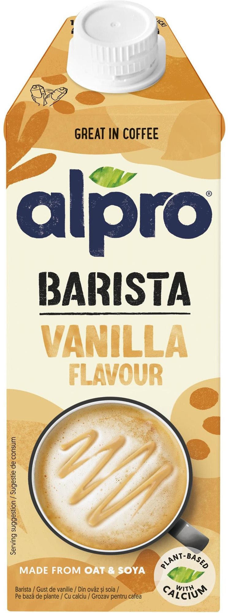 Alpro Barista zab-szójaital vanília ízzel 750 ml Növény-alapú ital