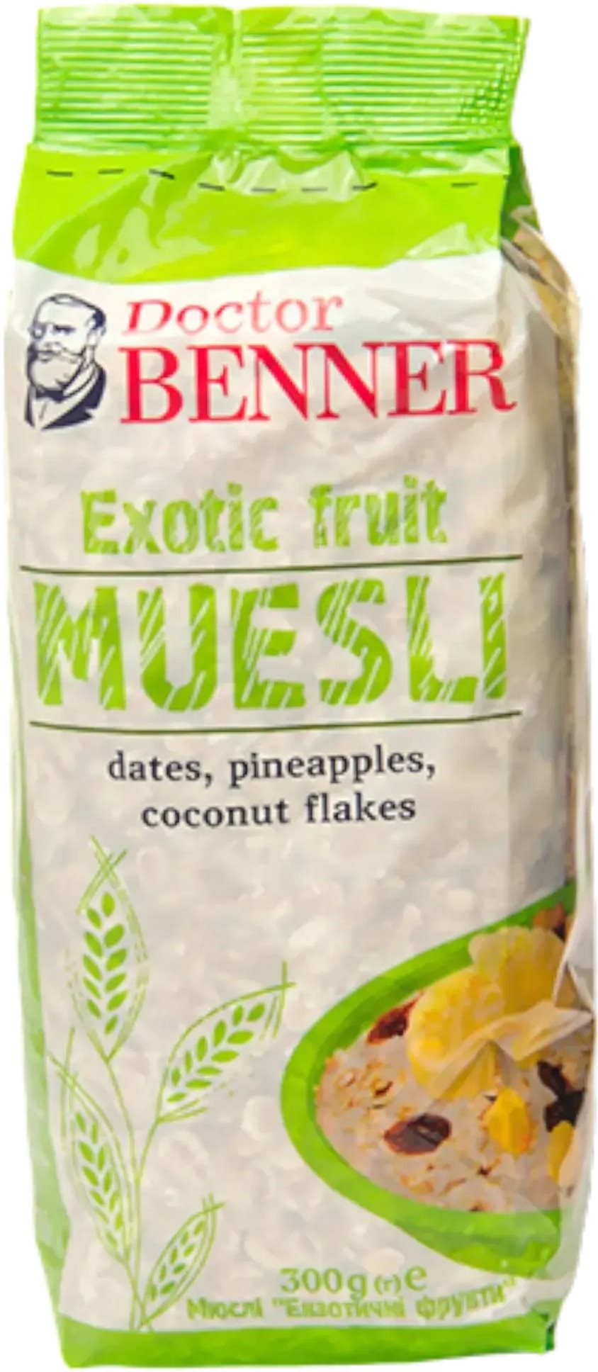 Doktor Benner Müsli exotické ovocie – 300 g Müsli