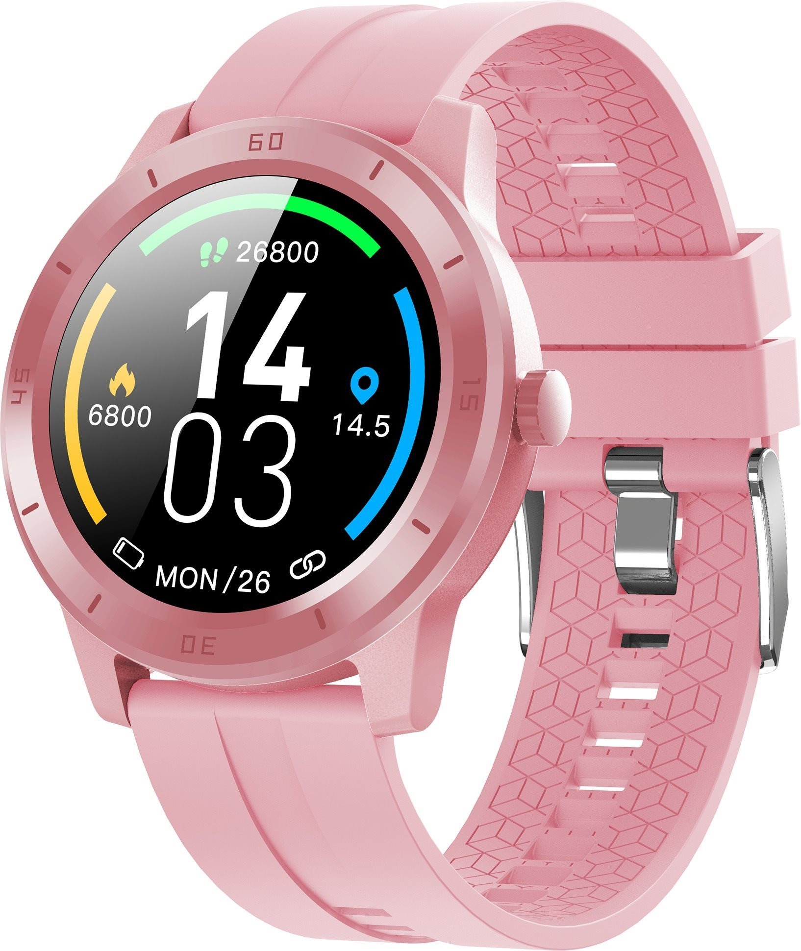 WowME Smart Watch DBT-GSW10 GPS ružové Smart hodinky