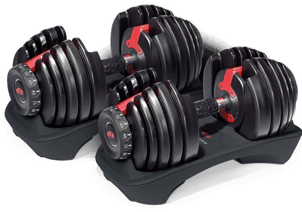 BOWFLEX 552i, 2-24 kg (pár) Sada činek