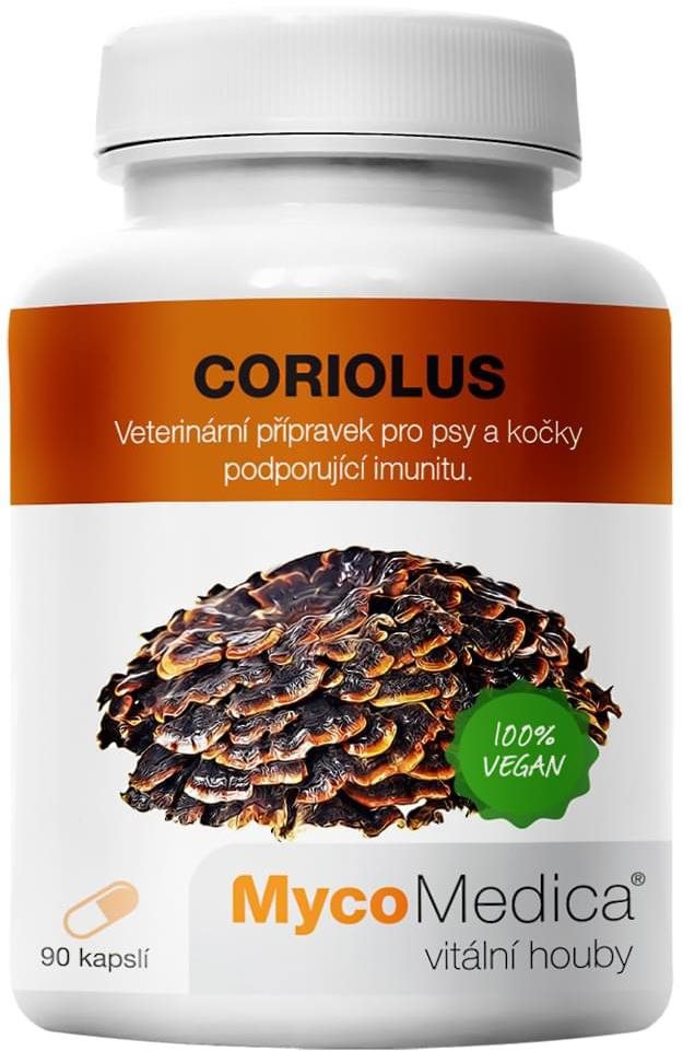 Mycomedica Coriolus 90 kapslí Doplněk stravy pro psy