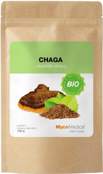 Mycomedica Chaga prášek BIO 100 g Doplněk stravy