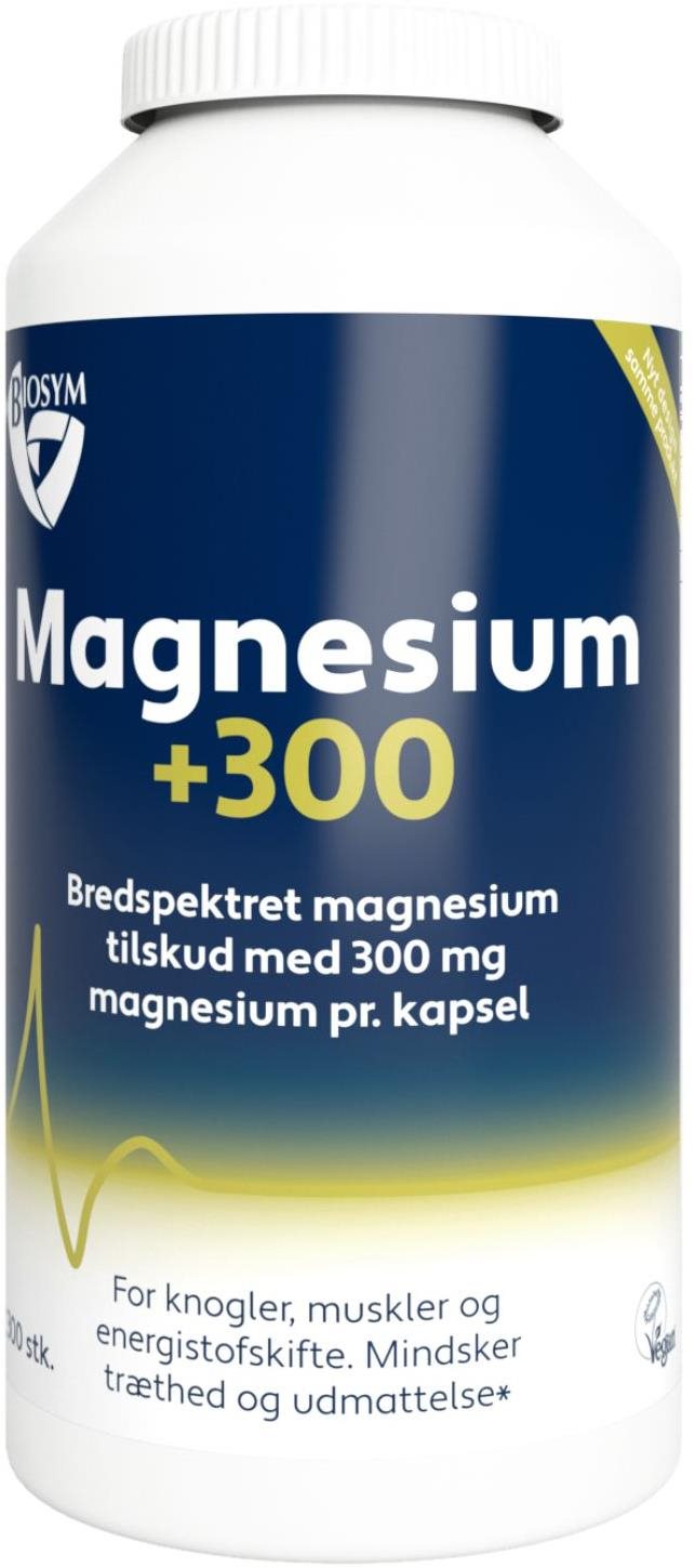Biosym Dánsko Magnesium+300, 250 kapslí Hořčík