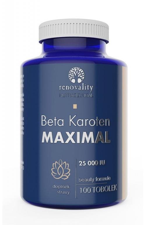 Renovality – Beta karotén 25000 UI Maximal 100 toboliek Betakarotén
