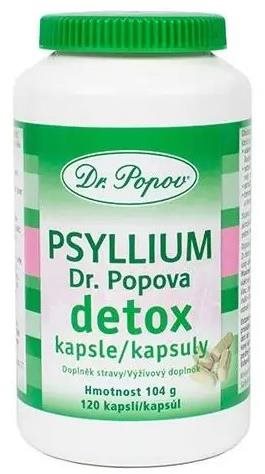 Dr.Popov Psyllium DETOX kapsle 120 ks Doplněk stravy