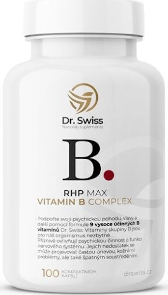Dr. Swiss Vitamín B-komplex 100 kapslí Vitamín B