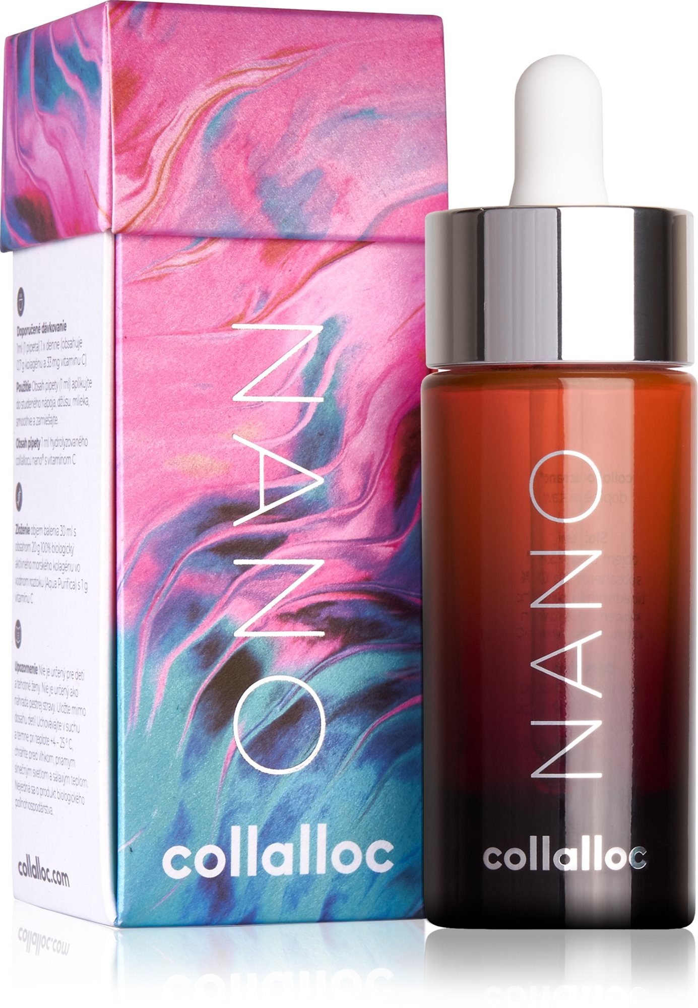 Collalloc Nano, 100 % bioaktívny morský kolagén s vitamínom C, 30...