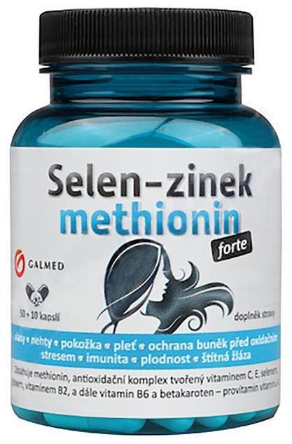 Galmed Selen-Zinek-Methionin forte 50+10 kapslí Minerály