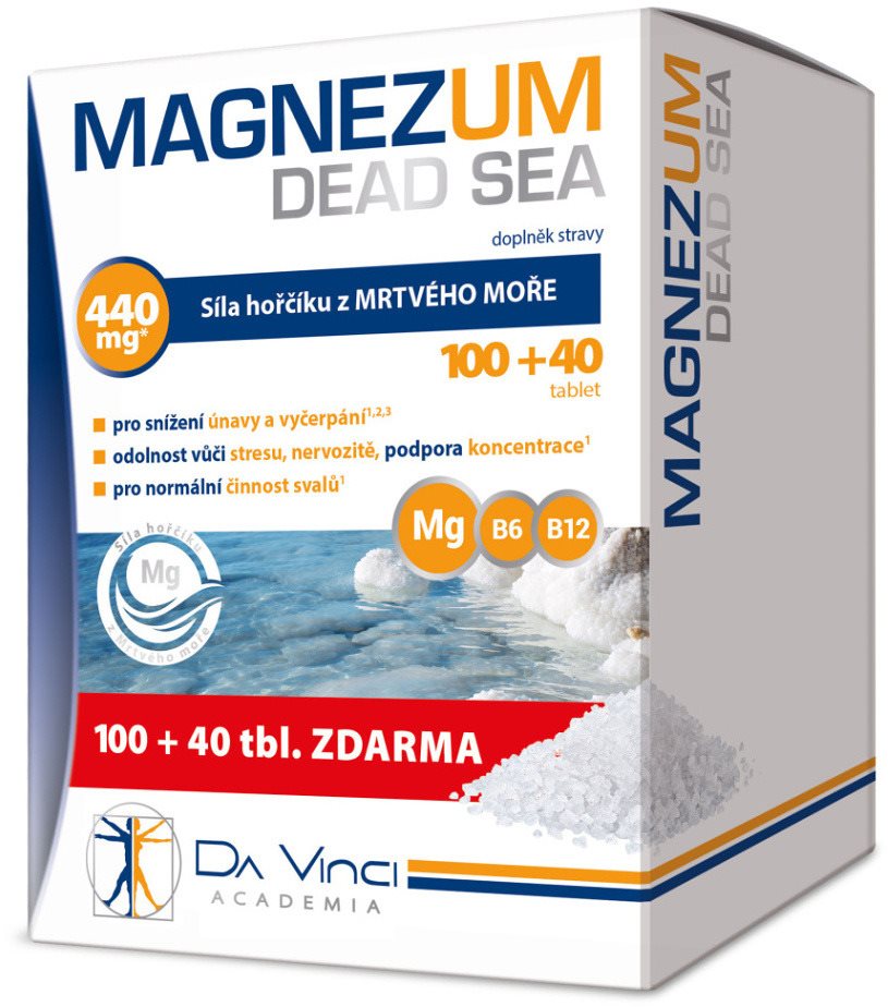 Magnezum Dead Sea Da Vinci Academia tbl. 100 + 40 Magnézium