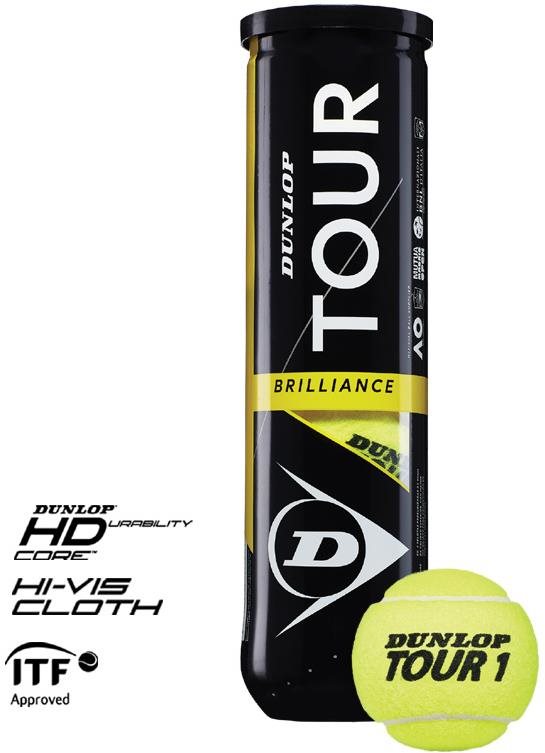 Dunlop Tour Brilliance 4PET Tenisová loptička