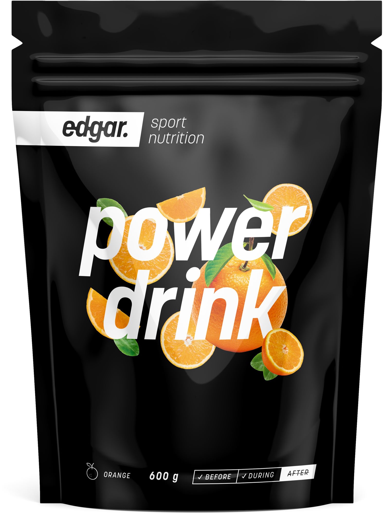 Edgar Powerdrink 600 g, pomaranč Energetický nápoj