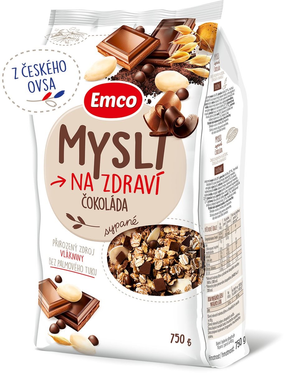 Emco Mysli sypané – čokoláda 750 g Müsli