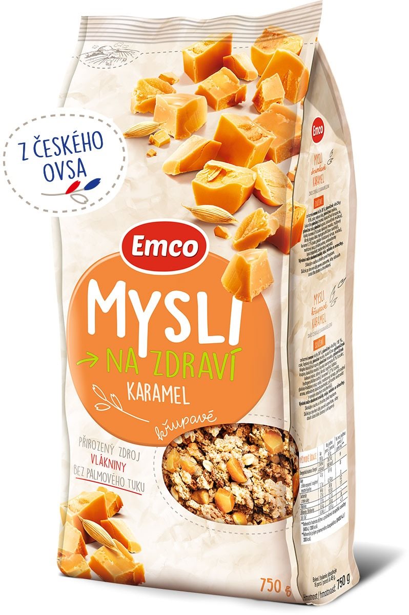 Emco Mysli chrumkavé – kúsky karamelu 750 g Müsli