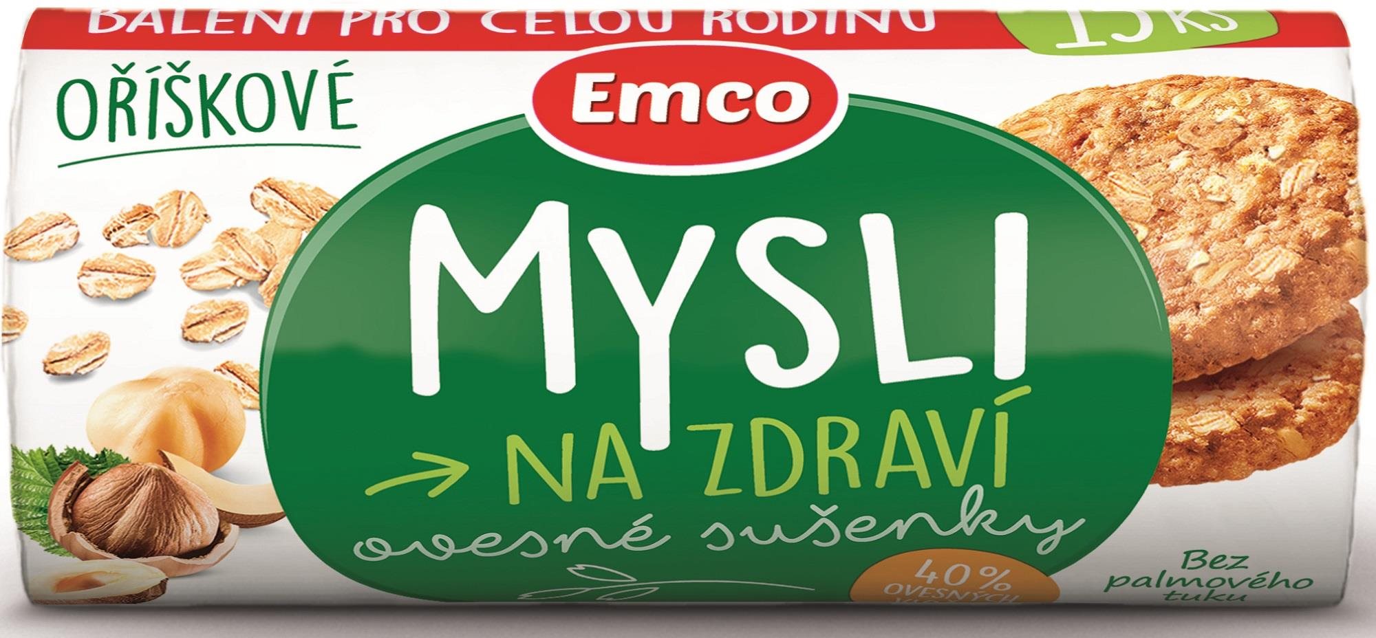 Emco Ovsené sušienky orieškové 150g Energetická tyčinka