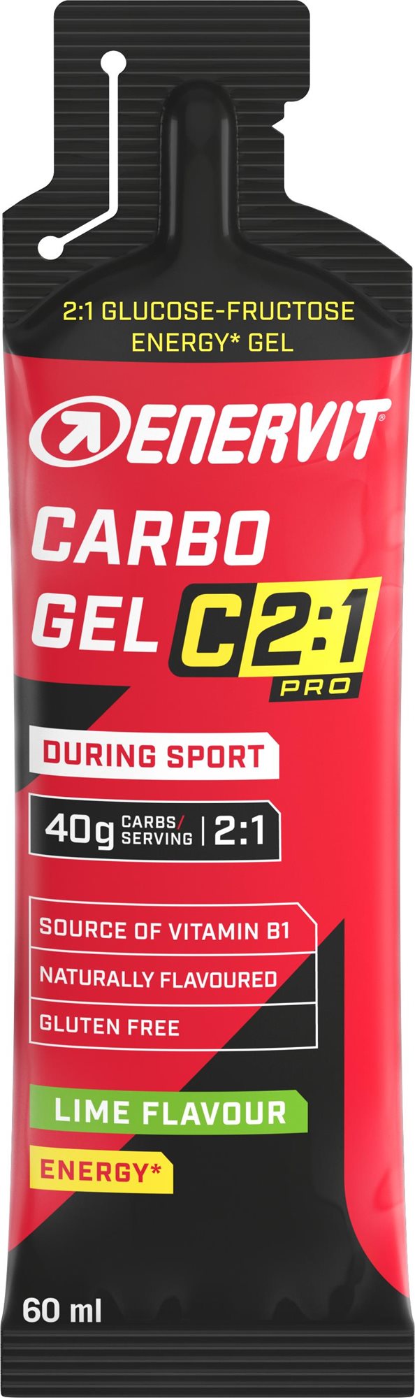 ENERVIT Carbo Gél C2:1 60 ml, limetka Energetický gél