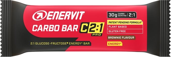 Enervit Carbo Bar C2:2 45 g, brownie Energetická tyčinka