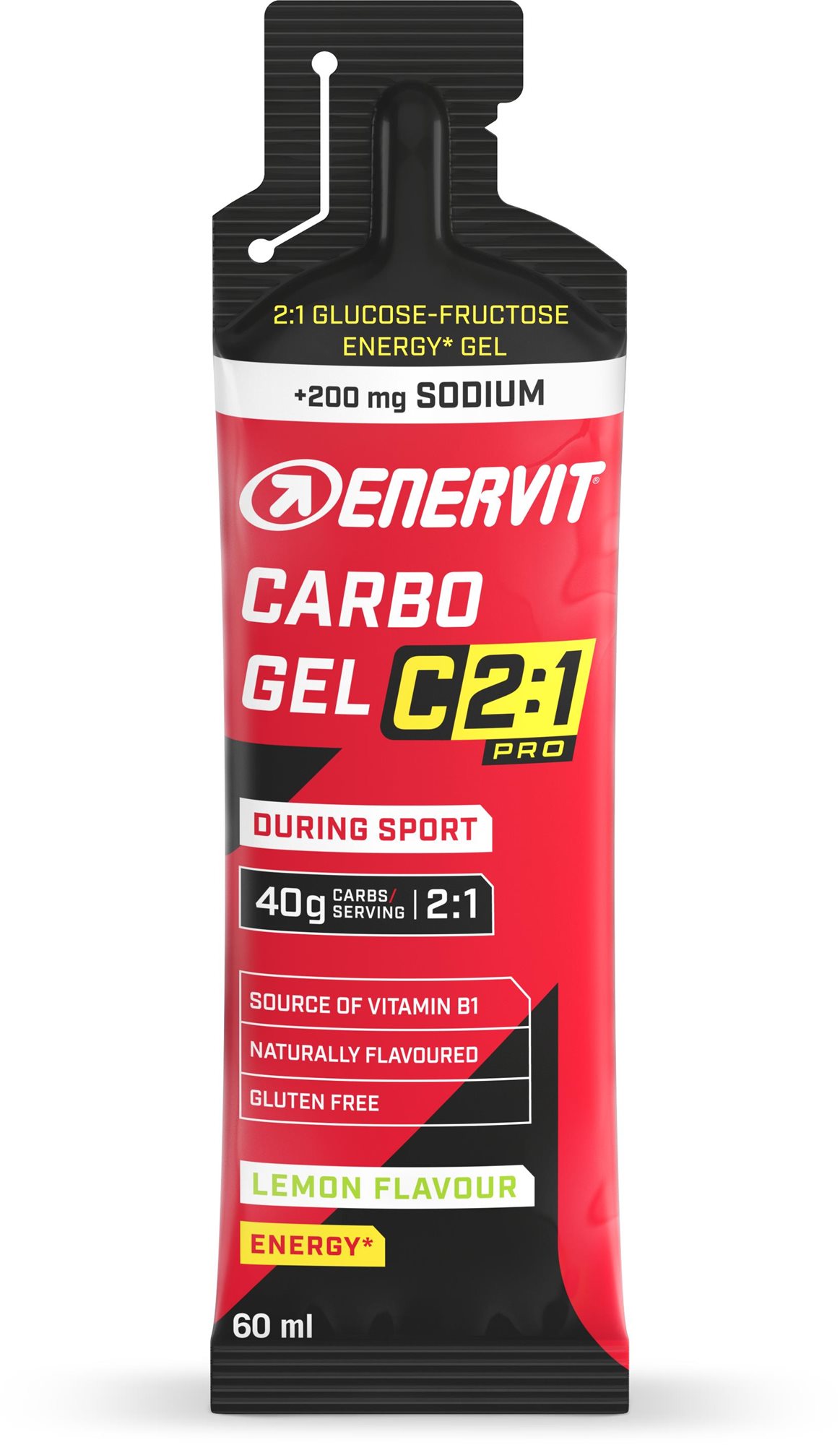 Enervit Carbo Gel C2:1 so sodíkom 60 ml, citrón Energetický gél