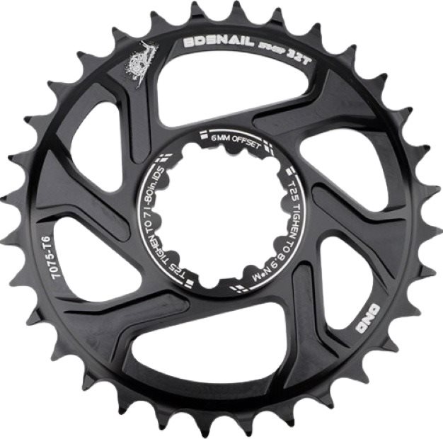 GXP hajtókar, 32 fogas, 6 mm offset Hajtókar