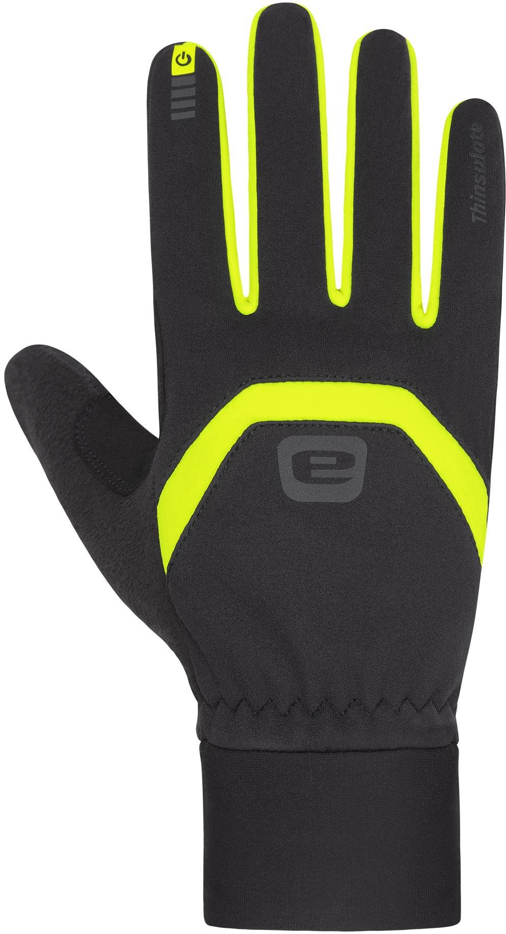 Etape Peak WS+ Čierna/Žltá Fluo XXL 23,5 cm Rukavice na bežky
