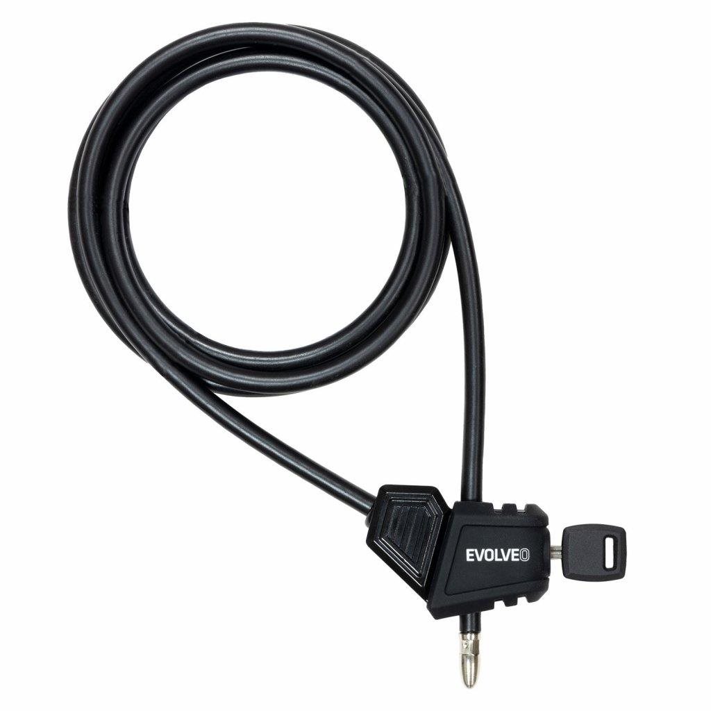 EVOLVEO StrongVision LOCK, lanový nastaviteľný zámok 8 mm × 2 m...