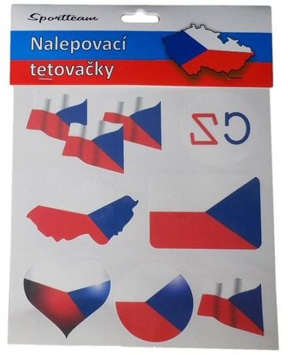 SPORTTEAM Tetovacie obtlačky ČR 1 Dočasné tetovanie