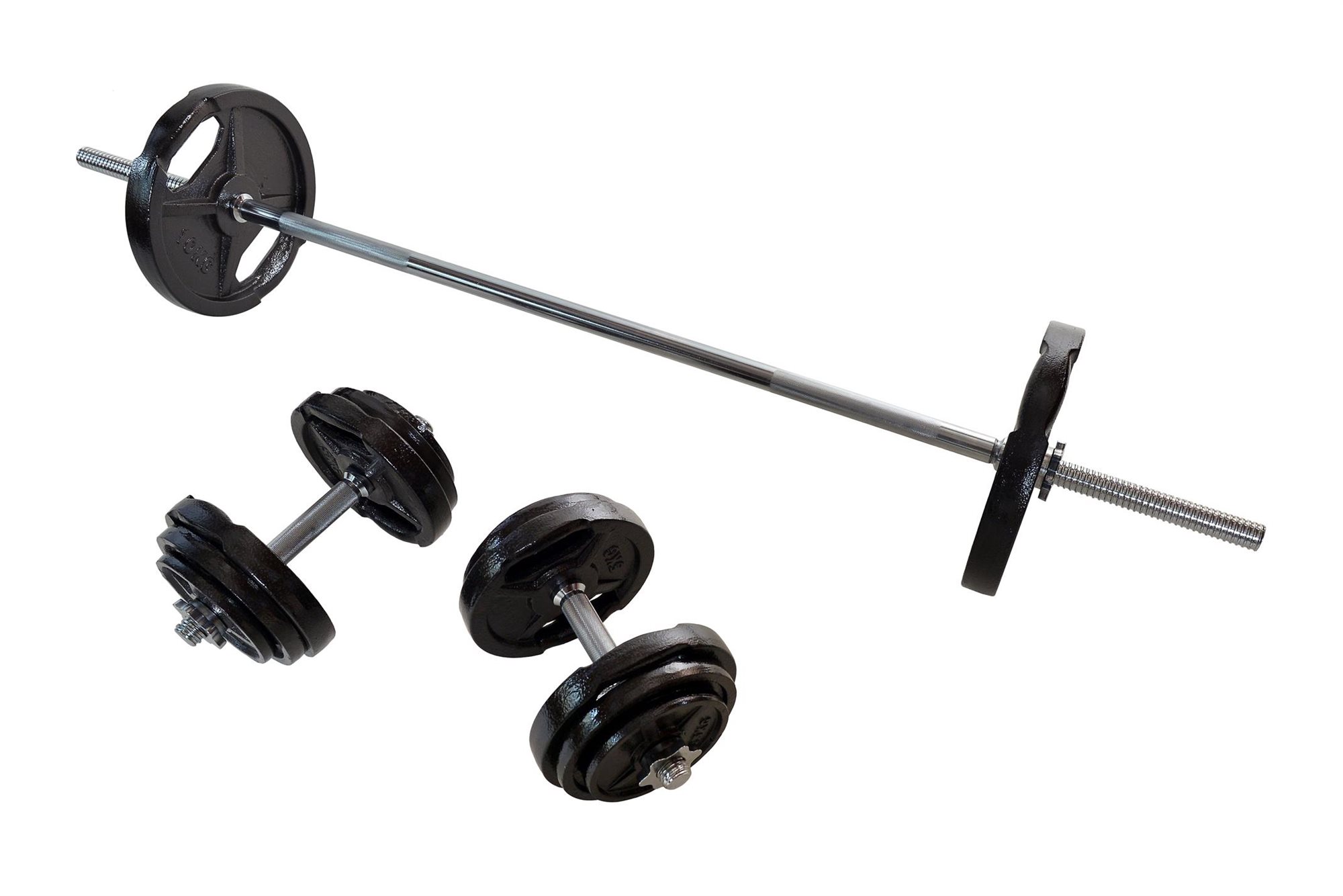 FitnessLine Nakládací činkový set 70 kg Činka