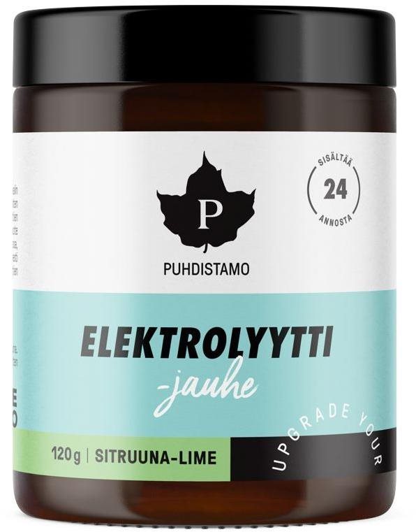 Puhdistamo Electrolyte Powder 120 g lemon lime Iontový nápoj