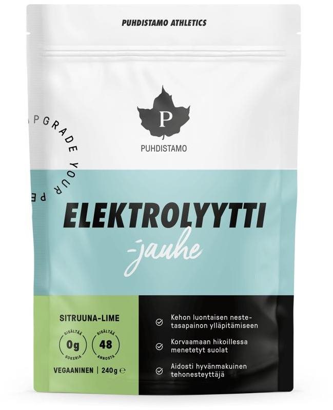 Puhdistamo Electrolyte Powder 240 g lemon lime Iontový nápoj
