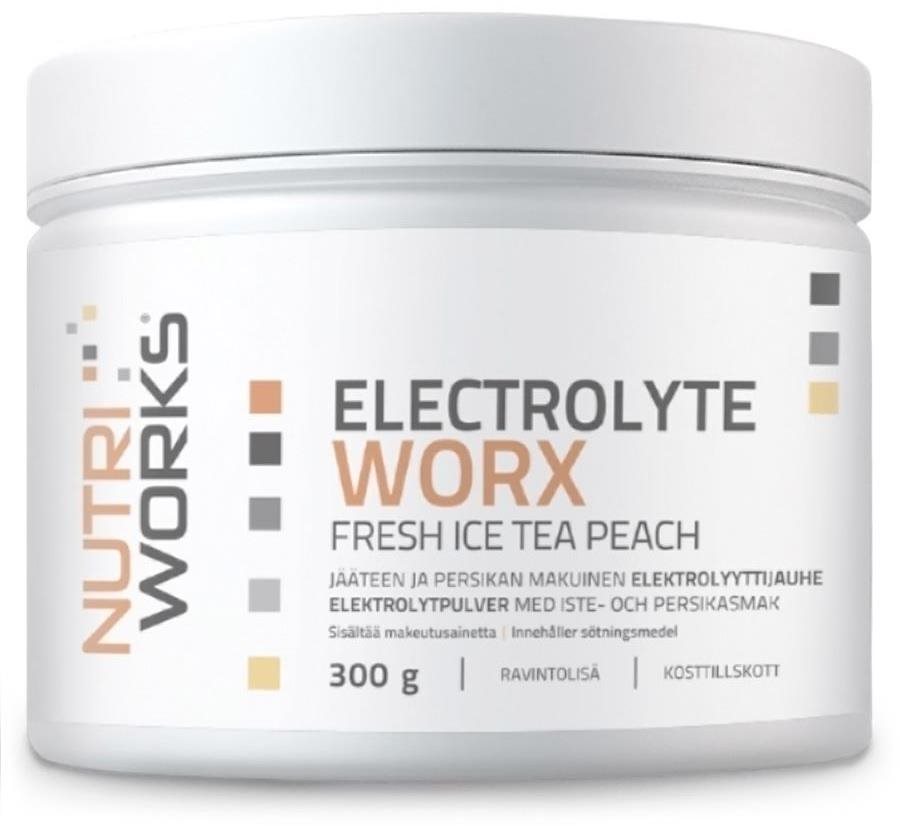 NutriWorks Electrolyte Worx 300 g, fresh ice tea peach Iontový nápoj