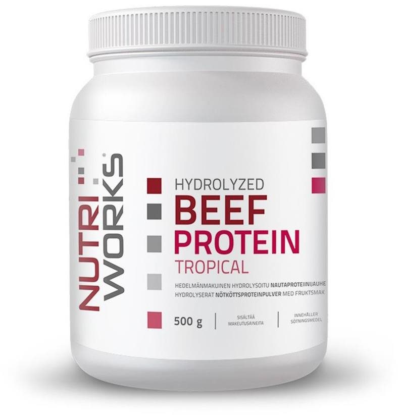 NutriWorks Hydrolyzed Beef Protein 500 g tropical Protein