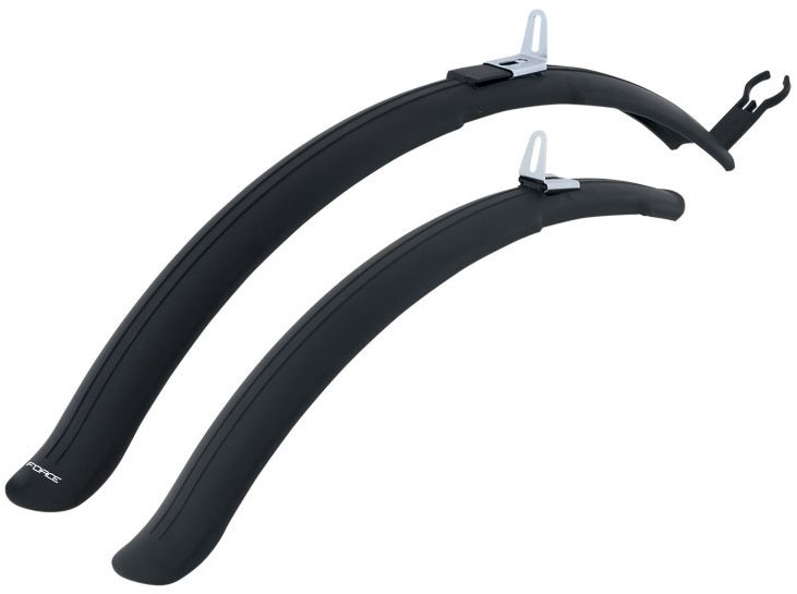 Force 24 – 26" dlhé prichytenie, plast, čierny Blatník na bicykel