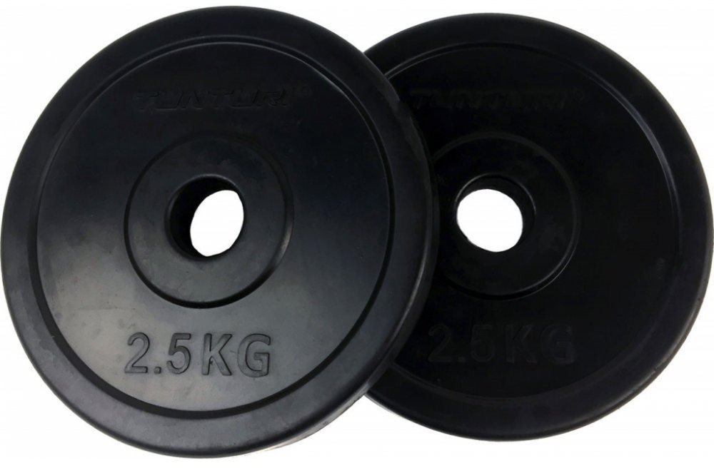 Kotouč pogumovaný TUNTURI 2,5 kg / 30 mm pár Závaží na činky