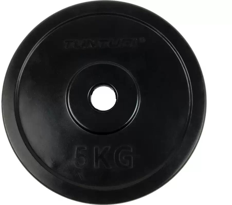 Kotouč pogumovaný TUNTURI 5 kg / 30 mm Závaží na činky