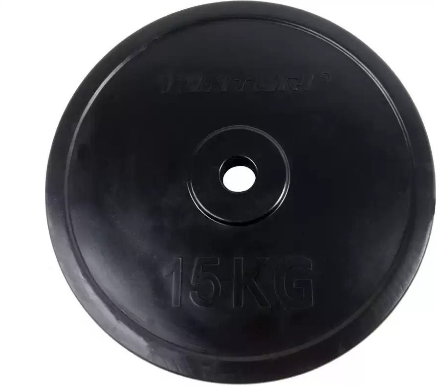 Kotouč pogumovaný TUNTURI 15 kg / 30 mm Závaží na činky