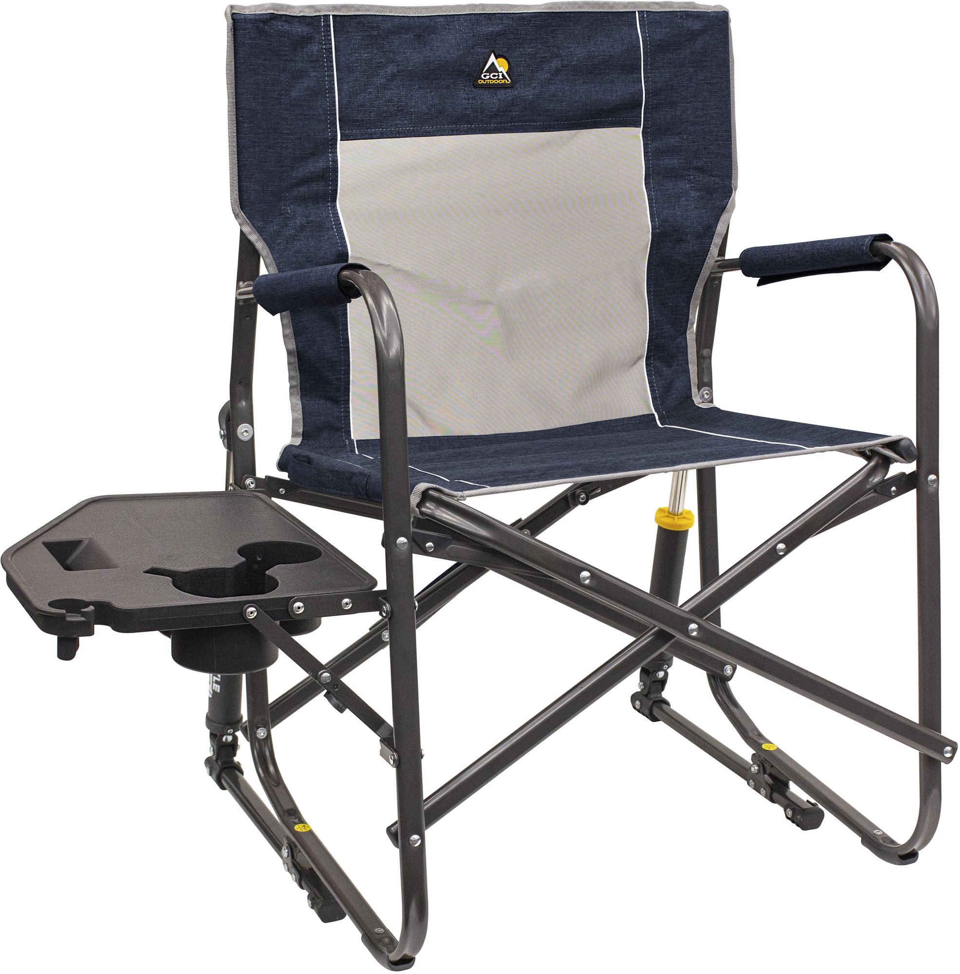 GCI Outdoor Freestyle Rocker™ with Side Table Heathered Indigo...