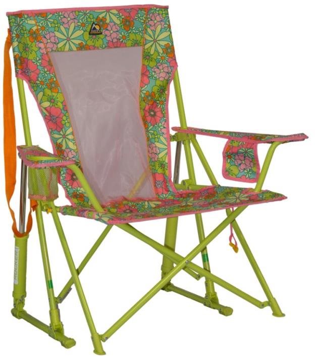 GCI Outdoor Comfort Pro Rocker™ Floral Kempingová stolička