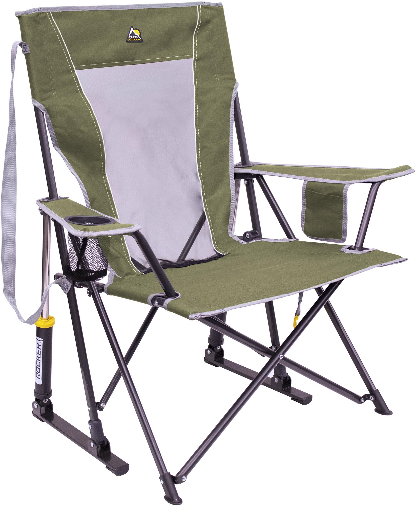 GCI Outdoor Comfort Pro Rocker™ Mercury Gray Kemping fotel