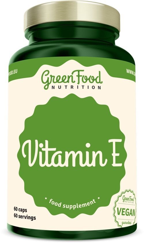 GreenFood Nutrition Vitamín E 60 kapsúl Vitamín E