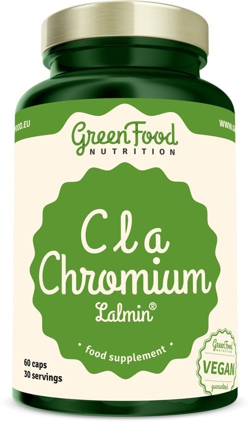 GreenFood Nutrition CLA+ Chrom Lalmin® 60 kapslí Spalovač tuků